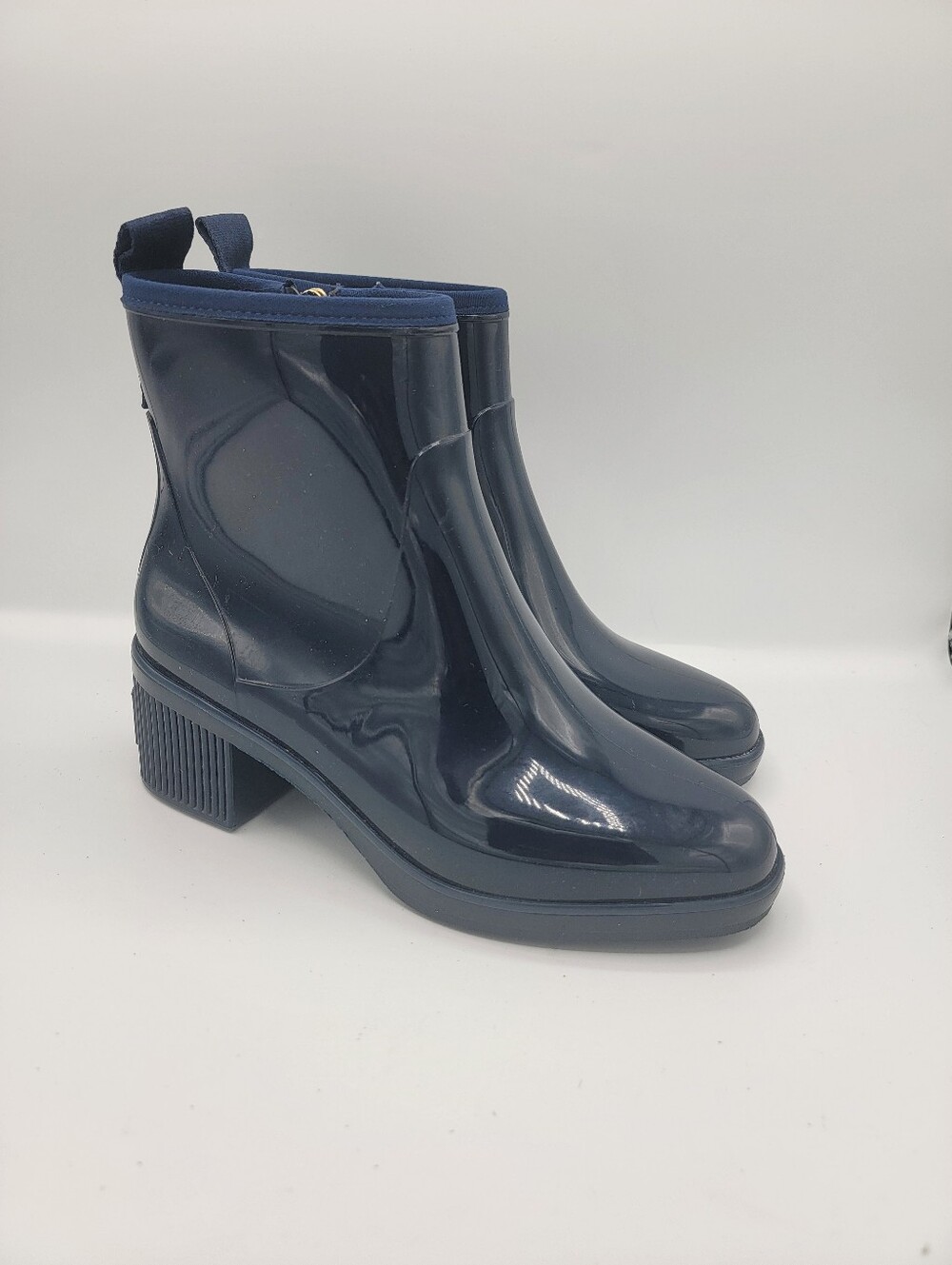kate spade Glossy Navy Patent Ankle Booties